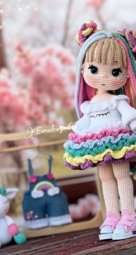 Esradesing61 - Esra Satır - Lila Doll ve Unicorn Pie - Turkish