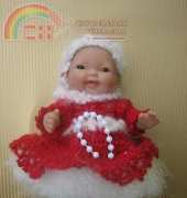 Romy Williams - 3 piece Christmas Dress for 5 inch doll