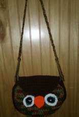 Girls Owl Purse in Brown