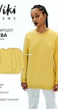 Viki Sews - Iva Sweatshirt - Свитшот Ива - Sizes 34-46 - Russian