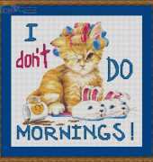 Art Talk Designs 8106 - Cat I Dont Do Mornings