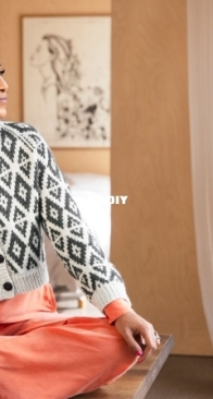 Svarta Bergen Cardigan by Sanne Bjerregaard - Ficolana - Free