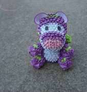 3d puple tiger