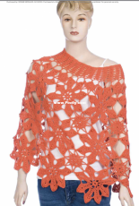 Annies Attic EC00807 - Tammy Hildebrand - Flower Poncho - Free