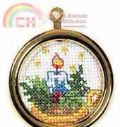 Permin 01-0219 - Candle Round Ornament