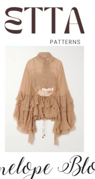 Etta Patterns - Penelope Blouse - Sizes 32-50