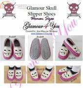 Glamour 4 You - Ann Mancini Williams - Glamour Skull Slipper Shoes Woman Sizes