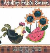 Atelier F Souza - Galinha com Melancia Patch