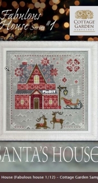 Cottage Garden Samplings CGS1111 - Fabulous House Series - No.1 Santas House PCS