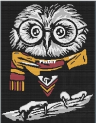 Geeky Graphgans - The Wooly Duck - Joanna Rampton -  Bubo Owl