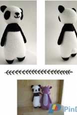 Little Bear Crochets - J. A. Poolvos- Panda Bear - Russian - Translated