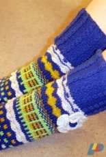 Colourful socks with flowers