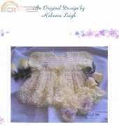 Rebecca Leigh 014 Yellow Rose Baby Dress and Booties