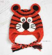 Repeat Crafter Me - Sarah Zimmerman- Crochet Tiger Hat -  Free