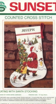 Dimensions - Sunset - 18324 - Skating With Santa Stocking