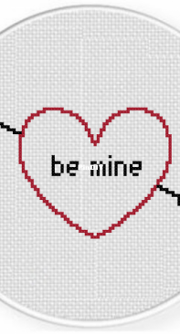 Daily Cross Stitch - Be Mine Heart