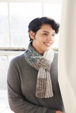 Gradient Keyhole Scarf by Lion Brand Yarn - Free