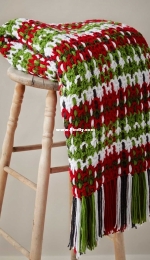Yarnspirations - Caron Design Team - CAC0502-008554V - Woven Plaid Crochet Blanket - Free