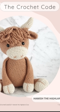 The Crochet Code- Hamish the Highland Cow