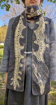 Dragon Scarf by Katharina Kuntz