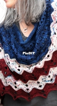 A More Perfect Union Shawl by Rosemary (Romi) Hill