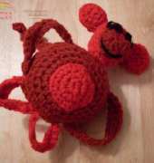 Craftybegonias Funmigurumi and Kids Stuff - Monkeyroo Baby Rattle 3: "Jiggles"
