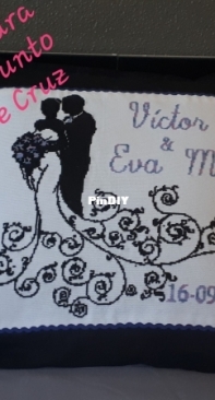 Cojín recuerdo boda