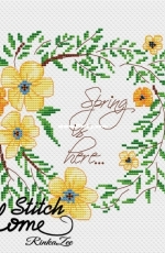 Stitch Home - Spring Wreath by Marina Khachanova / RinkaZee