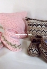 OGE Knitwear Designs - Baby booties and hat - Free