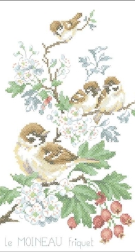 Les Brodeuses Parisiennes - Study of Sparrows - Etude aux Moineaux XSD + PCS
