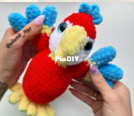 Vikusik toys - Viktoriya Kravchenko - Попугай (Parrot) - Russian