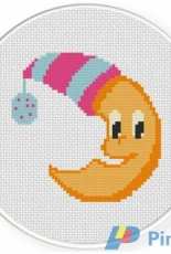 Daily cross stitch - Mr. Moon