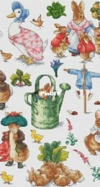 Beatrix Potter Characters Sampler by Ekaterina Meshkova XSD