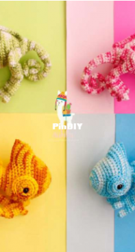 Aukillu Creative Crochet - Monica Santos Schneider - Napoleon the Chameleon