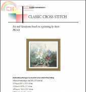 Classic Cross Stitch - FR 143 Iris and Geraniums