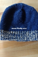 Double Knit Reversible Beanie by Julie Fraser-Free