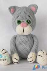Lovely Baby Gift CP 146 - Viktorija Dineikiene - Grey Kitty Cat