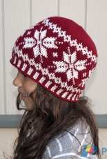 Knit and Crochet Ever After - Deja Joy / Jetmir - Frozen Snowflakes Beanie