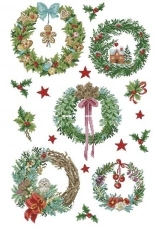 Les Brodeuses Parisiennes LBP - Torchon Couronnes de Noel XSD