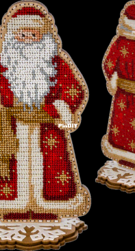 Wonderland Crafts - FLK-302 - Santa Ornament