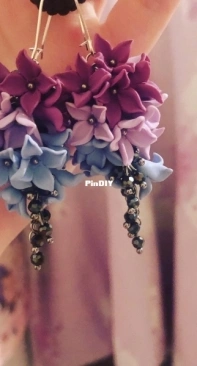 Полимерная глина. Серьги / Polymer clay earrings.