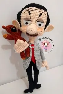 Zombiegurumi - Luisa Contreras - Mr. Bean and Teddy