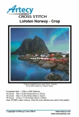 Artecy Cross Stitch - Lofoten-Norway - Crop