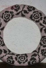 Wreath with roses by Karien Achterberg /Knitting for your Home