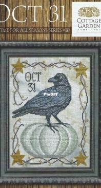 Cottage Garden Samplings - A Time For All Seasons Series #10 - Oct 31 - XSD
