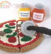 CrochetNPlayDesigns - CraftyAnna - Pizza