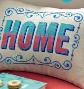 Domestic Bliss - Home Pillow by Emma Congdon from Cross Stitcher 271 PCS
