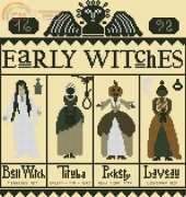 The Primitive Hare-Halloween Mystery Sampler-Early Witches