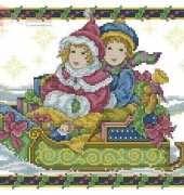 Sleigh Ride by Joan Elliott from Cross Stitch Gold 52