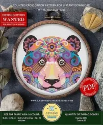 Awesome Pattern Studio - No. 166 - Mandala Bear